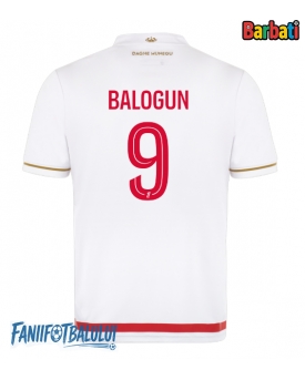 AS Monaco Folarin Balogun #9 Tricou Fotbal Replică 2025-26 Barbati Acasa